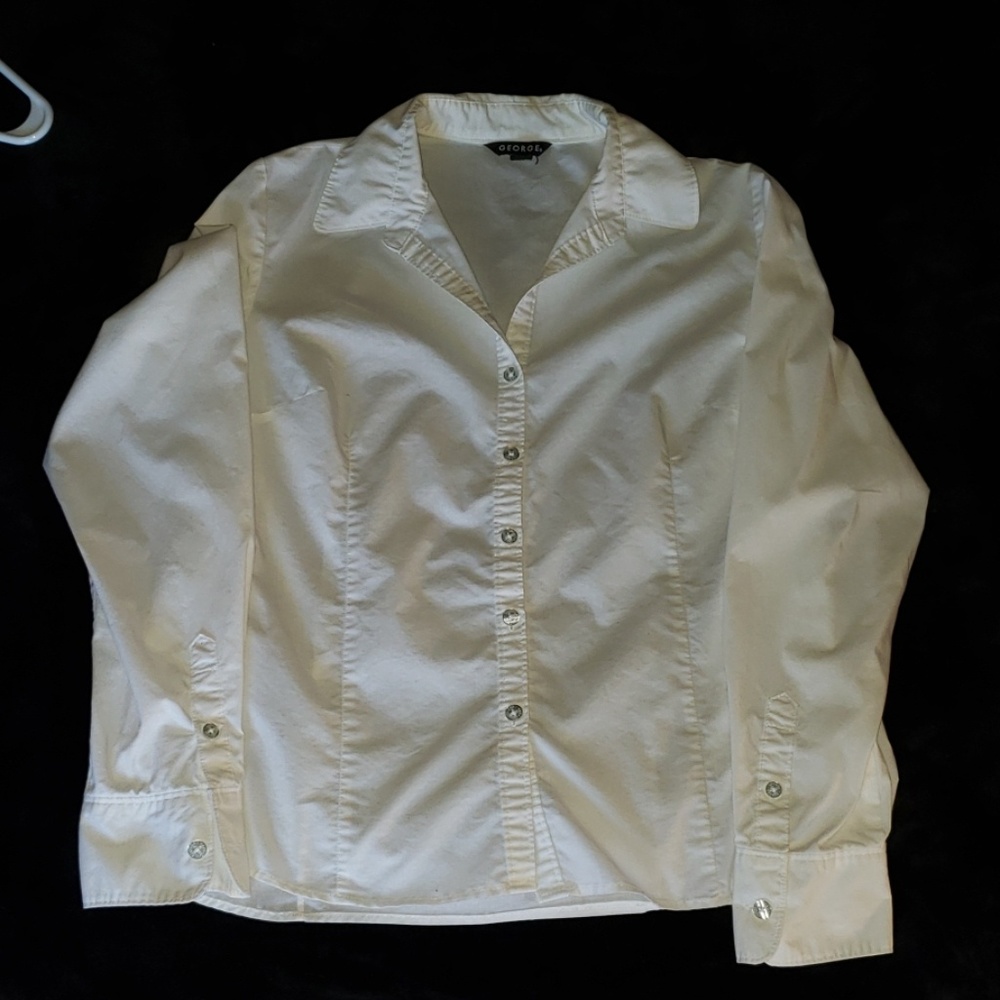 White button down